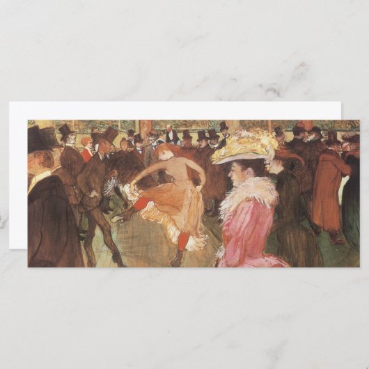 Ball in de Nightclub door Toulouse Lautrec (Voorkant / Achterkant)