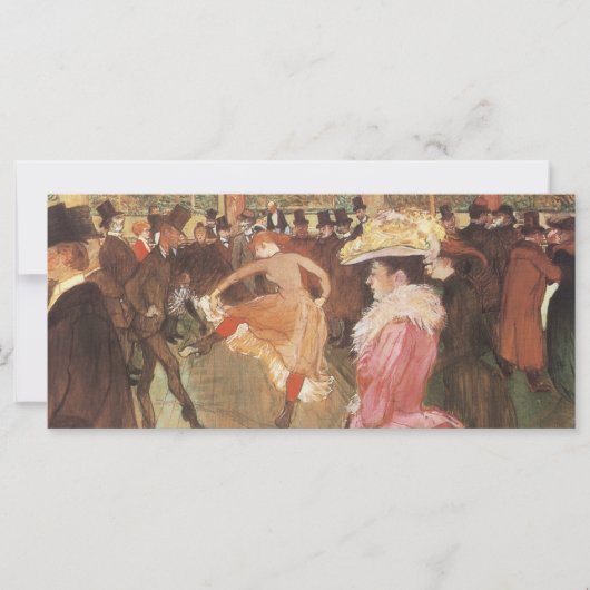 Ball in de Nightclub door Toulouse Lautrec (Voorkant)
