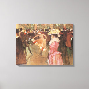 Ball in de Nightclub door Toulouse Lautrec Canvas Afdruk