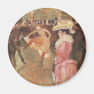 Ball in de Nightclub door Toulouse Lautrec Magneet