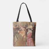 Ball in de Nightclub door Toulouse Lautrec Tote Bag (Achterkant)