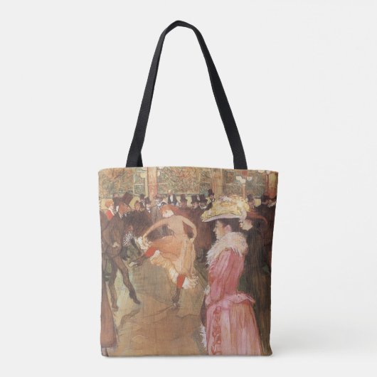Ball in de Nightclub door Toulouse Lautrec Tote Bag (Achterkant)