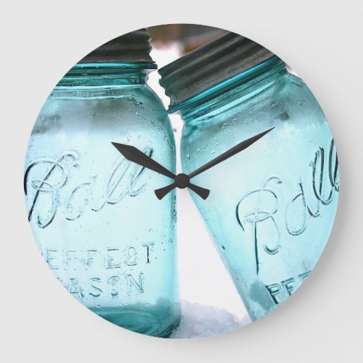 Ball Jar Clock Grote Klok (Voorkant)