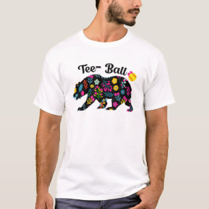 Ball Ma Moederdag T-shirt Teeball Ma Beer Basebal