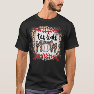 Ball Ma Moederdag T-shirt Teeball Ma Leopard Funn