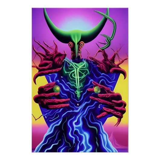 Ball Magic - Ken Gage Surrealistische Kunst Perfect Poster (Voorkant)