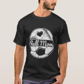 Ball mam Half Voetbal T-shirt (Voorkant)
