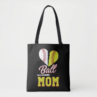 Ball mama Baseball Softball mama Tote Bag