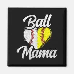 Ball Mama honkbal softbal teamsporten T-shirt Magneet