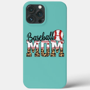 Ball mama Moederdag Leopard Funny Softball Case-Mate iPhone Case