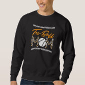 Ball mama Moederdag Teeball Ma Leopard Trui (Voorkant)