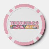 BALL MARKER - PINK FLORAL POKER CHIPS (Achterkant)