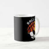 Ball Meisje Grappige Softbal Voetbal Basketbal Spe Koffiemok (Voorkant rechts)