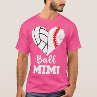Ball Mimi Funny Baseball Volleybal Hart T-shirt