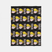 Ball Nana Softball Baseball Lovers Funny Moeder's Fleece Deken (Voorkant)