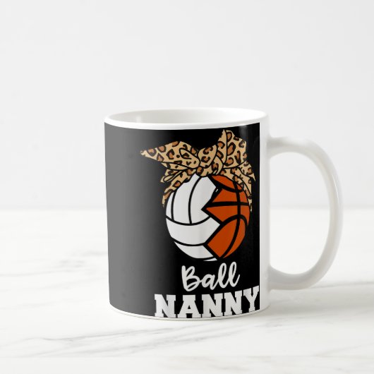 Ball Nanny Grappig Volleybal Basketbal Nanny Koffiemok (Rechts)