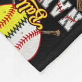 Ball Nanny Softball Baseball Lovers Funny Fleece Deken (Hoek)
