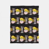 Ball Nanny Softball Baseball Lovers Funny Fleece Deken (Voorkant)