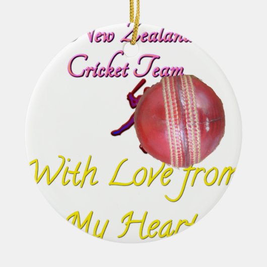 Ball NEWZEALAND Keramisch Ornament (Voorkant)