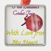 Ball NEWZEALAND Metalen Ornament (Voorkant)
