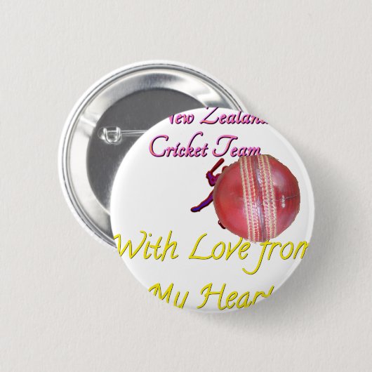 Ball NEWZEALAND Ronde Button 5,7 Cm (Voorkant /achterkant)