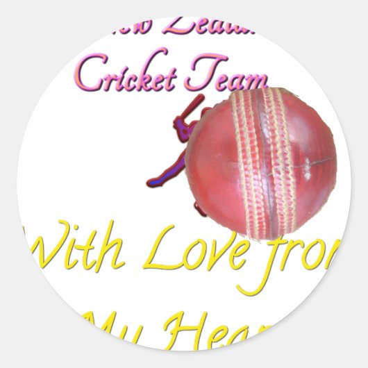 Ball NEWZEALAND Ronde Sticker (Voorkant)