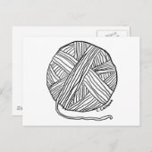 Ball o' Yarn Briefkaart (Voorkant / Achterkant)