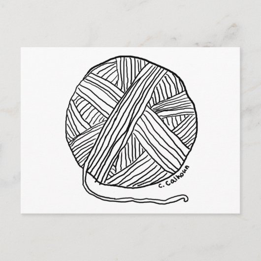 Ball o' Yarn Briefkaart (Voorkant)