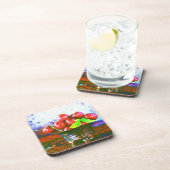 "Ball of Cherries Fruit" kotterfoto. Bestel nu Bier Onderzetter (Rechterzijde)