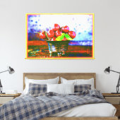 "Ball of Cherries Fruit" kotterfoto. Bestel nu Canvas Afdruk (Insitu (Slaapkamer))