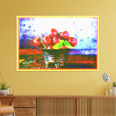 "Ball of Cherries Fruit" kotterfoto. Bestel nu Canvas Afdruk (Insitu (Woonkamer))