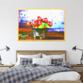 "Ball of Cherries Fruit" kotterfoto. Bestel nu Canvas Afdruk (Insitu (Slaapkamer))