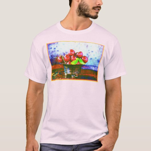 "Ball of Cherries Fruit" kotterfoto. Bestel nu T-shirt (Voorkant)