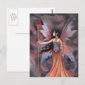 Ball of Fire Fairy Briefkaart (Voorkant / Achterkant)