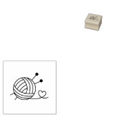 Ball of Knitting Yarn Loyalty Krijg Een Gratis 1x1 Rubberstempel (Gestempeld)