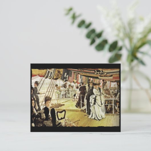 Ball on Shipboard Briefkaart (Staand voorkant)