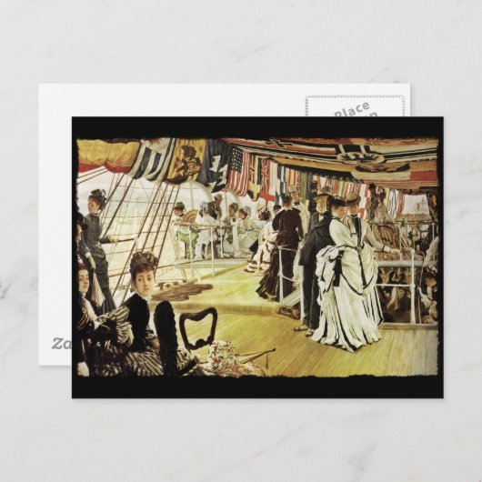 Ball on Shipboard Briefkaart (Voorkant / Achterkant)