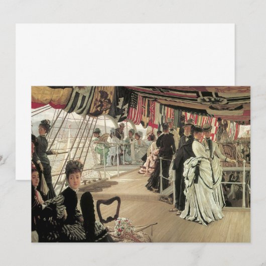 Ball on Shipboard van James Tissot, Victoriaans ku (Voorkant / Achterkant)
