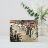 Ball on Shipboard van James Tissot, Victoriaans ku Briefkaart (Staand voorkant)