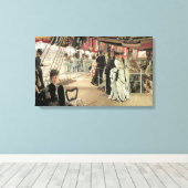 Ball on Shipboard van James Tissot, Victoriaans ku Canvas Afdruk (Insitu (Houten vloer))