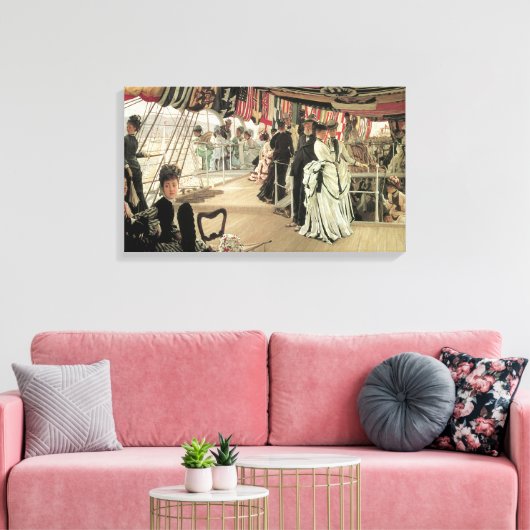 Ball on Shipboard van James Tissot, Victoriaans ku Canvas Afdruk (Insitu (Woonkamer))