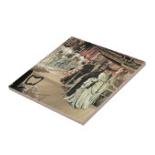 Ball on Shipboard van James Tissot, Victoriaans ku Tegeltje (Zijkant)