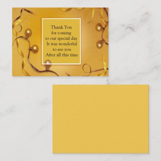 Ball Ornament Bedankt Card Notitiekaartje (Voorkant / Achterkant)