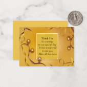 Ball Ornament Bedankt Card Notitiekaartje (Voorkant / Achterkant in situ)