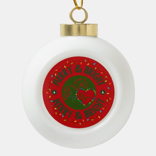 Ball Ornament Merry & Bright (Voorkant)