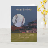 Ball Park 10e verjaardag kleinzoon Kaart (Gele Bloem)