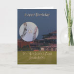 Ball Park 10th Birthday Grandson Card Kaart<br><div class="desc">Een mooie avond in het ballpark is een perfect afbeelding om je kleinzoon een gelukkige tiende verjaardag te wensen!</div>