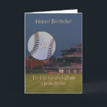 Ball Park 10th Birthday Grandson Card Kaart<br><div class="desc">Een mooie avond in het ballpark is een perfect afbeelding om je kleinzoon een gelukkige tiende verjaardag te wensen!</div>