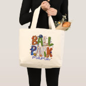 Ball Park Mama Tote Bag – Baseball Moeder Game Day (Voorkant (product))