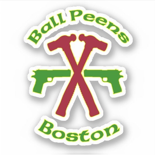 Ball Peens Boston Sticker (Voorkant)